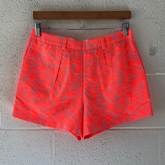 J. Crew Pants - J Crew Neon Coral tap shorts sz: 6